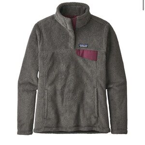 Patagonia Re-Tool Snap-T Fleece Pullover Grey Purple